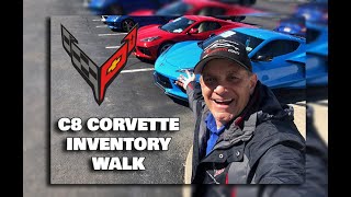 C8 CORVETTE INVENTORY WALK amp ORDER STATUS UPDATE [upl. by Goren]