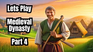 Lets Play Medieval Dynasty Part 4  first Autumn [upl. by Aremmat]