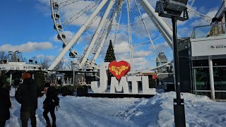 Old Port Montreal Winter Vlog 🍯 🌉  🛶 عجایب بندر قدیمی مونترال [upl. by Epotimet]