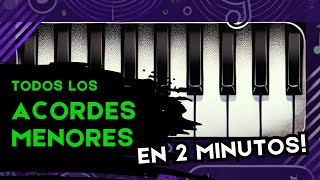 ACORDES MENORES EN 2 MINUTOS [upl. by Aerdnuahs]