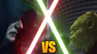 Yoda vs Palpatine Who is STRONGER [upl. by Nedda]