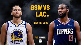 Golden State Warriors vs Los Angeles Clippers Match Highlight 18 Nov 2024  Usa Sports Highlights1 [upl. by Ardnama]