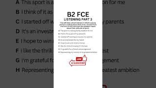 B2 First FCE Listening Practice Test 2024  Part 3 b2firstlisteningtests learningenglish fce [upl. by Waddle659]