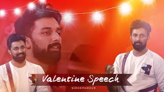 Niroops valentines day Speech  14022022  Biggboss Ultimate Tamil  Disney Hotstar Plus Tamil [upl. by Ylurt]