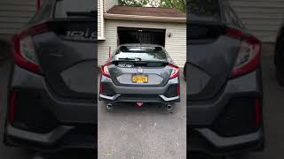 2017 Civic Hatchback  Magnaflow exhaust with catless downpipe COLD START [upl. by Eceinert]