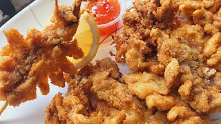 Butterfly Squid  Extra Crispy Butterfly Pusit  Calamari [upl. by Bristow]