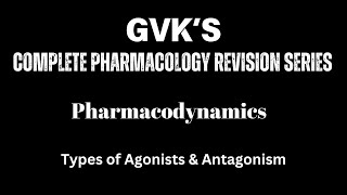 Types of Agonists amp Antagonists in Pharmacology Key Concepts Explained [upl. by Otsedom316]