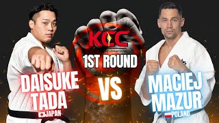 【新極真会】KCC 男子1回戦 多田大祐 vs マシエ・マズール 空手 Champion Of Champions [upl. by Aehcsrop]