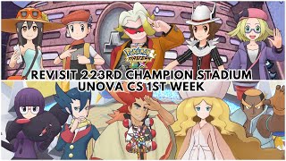 Revisit Unova CS 1st Week 15000 Points Master Mode 🏟 223rd Champion Stadium 🏟  Pokémon Masters EX [upl. by Giustina317]