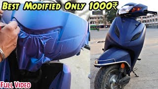 Honda Activa Modified in Cheap Price  TappingWrapping  Best Modified Scooter in India [upl. by Annua]