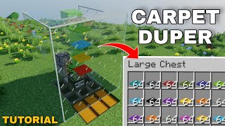 The BEST Carpet Duplicator Glitch in Minecraft 120 Tutorial [upl. by Machos]