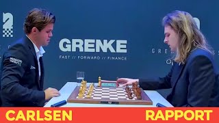 Magnus Carlsen 2823 vs Richard Rapport 2708  GRENKE Chess Classic and Open 2024R6 [upl. by Kai]