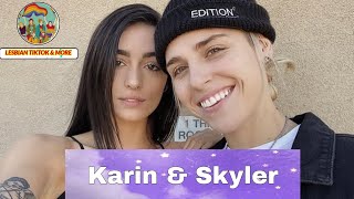 The Most Beautiful Lesbian Couple On Tiktok  Karin and Skyler  Lesbian Tiktok Compilation [upl. by Yevre268]