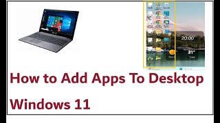 How to Add Apps To Desktop Windows 11 [upl. by Spanjian]