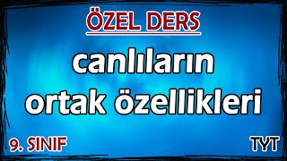 1 Canlıların Ortak Özellikleri  Özel Ders 9 Sınıf [upl. by Trebled154]