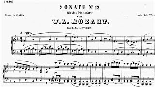 AMEB Piano Series 18 Grade 7 B3 Mozart Allegro Sonata No12 K332 Movement 1 Sheet Music [upl. by Lot391]