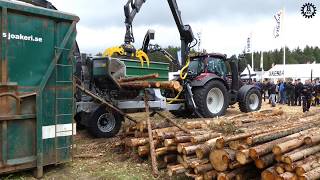 Kesla C645 on a Valtra Elmia wood 2017 4K [upl. by Jahdiel812]