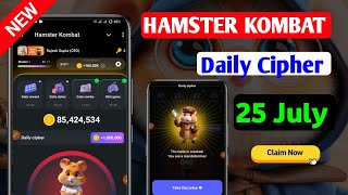 25 July Daily Cipher Code  Hamster Kombat Daily Cipher 25 July [upl. by Adai]