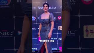 Zarine Khan Stunning Look At Red Carpet Of Bollywood Hungama Ott Fest Day 2 zarinekhan [upl. by Akinehs]