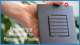 How To Register a Repeater to a Panasonic Phone  liGocouk [upl. by Vinni]