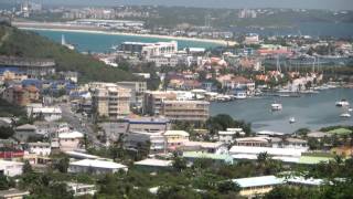 St Maarten  aerial view from downtown [upl. by Fortunato]