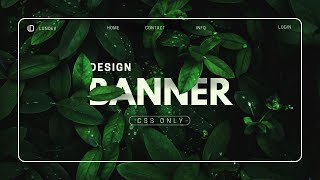 Design Responsive Banner Image using HTML CSS Only  CSS Tutorial [upl. by Sitof]