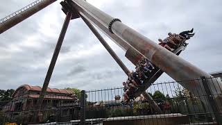 my daughter was mad enough to go on Cyclonator Paultons park thrill ride [upl. by Etnaed]