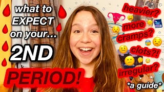 what to expect on your SECOND PERIOD  a guide to the period AFTER your first one [upl. by Evol]