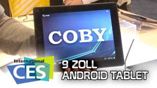 GIGA AUF DER CES  Hands on Android Coby 97 Zoll [upl. by Reld]