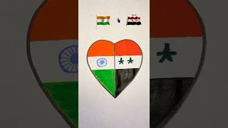 🇮🇳🇸🇾Flag Drawing  Independence Day Drawing Republic Day shorts art trending jaymo [upl. by Selene]