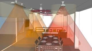 Best Footprint Infrared Heat  Patio With a Sloped Ceiling Using Infratech C Series Electric Heaters [upl. by Ewart]