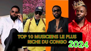 TOP 10 Musiciens le plus riche du Congo en 2024  Fally Ipupa  ferre Gola  koffi Olomidé Innossb [upl. by Nuahc319]