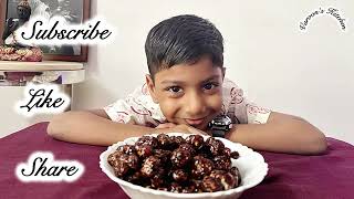 Kids Special Caramalized Chocolate Bombs from Varoon’s Kitchen chocomakhana 5yearoldindianchef [upl. by Aleac]