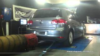 Reprogrammation Moteur VW Golf 6 tdi 110cv  183cv Digiservices Paris 77183 Dyno [upl. by Bondie757]