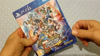 UNBOXING MARVEL VS CAPCOM FIGHTING COLLECTION PS4 ARCADE CLASSICS [upl. by Ellenehs166]