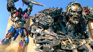 Optimus Prime vs Lockdown  Pelea final completa  Transformers 4  Clip en Español [upl. by Enilav930]