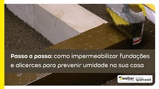 Passo a passo  Como impermeabilizar fundações e alicerces para prevenir umidade na sua casa [upl. by Annol]