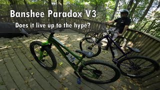 1st impressions of Banshee Paradox V3 from temu version of hardtail party amp Free jumping lessions [upl. by Juetta121]