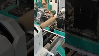 Single axis double knife 1530 automatic feeding CNC wood lathe processes wooden table legswood [upl. by Aynav]