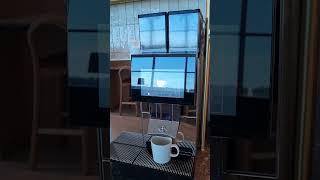 ☕️ Cafe Au Lait ☕️ From The Automatic Coffee Maker loungelife kahvi finnair [upl. by Crompton]