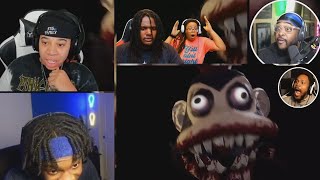 A MONKEY HORROR GAME THIS AINT IT CHIEF  Dark Deception REACTION MASHUP2105 [upl. by Rolyt393]