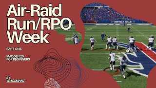 Air Raid Offense Pt 5 RunningRPO madden25 [upl. by Tankoos]