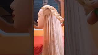 Beautiful half up hairstyle hack for long hair ♥️😍 youtubeshortshairstylehacks [upl. by Loggins923]