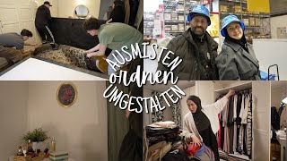 Kleiderschrank ausmisten neu ordnen und Schlafzimmer umgestalten  VLOG [upl. by Atikahs]