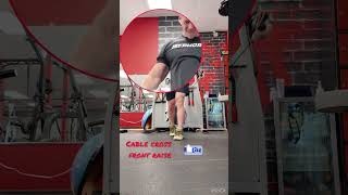 Cable cross front raise shortsviral shortsfeed shorts short shortvideo shortsyoutube youtube [upl. by Akeret]