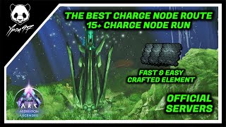 The Best Charge Nodes Route For Element Crafting  15 Charge Nodes  ARK Survival Ascended [upl. by Akinwahs]