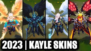 ALL KAYLE SKINS SPOTLIGHT 2023  League of Legends [upl. by Laris]