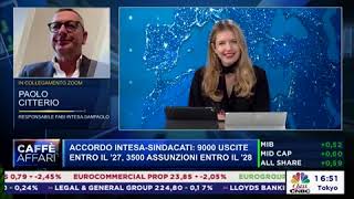 RICAMBIO GENERAZIONALE IN INTESA SANPAOLO PAOLO CITTERIO A CLASS CNBC [upl. by Ettenauq]