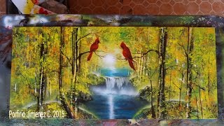 Cardinal birds in the forest [upl. by Kellda]