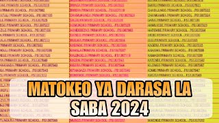 MATOKEO YA DARASA LA SABA 20242025 YAMETOKA  STANDARD SEVEN RESULTS 20242025 [upl. by Dnalrag]